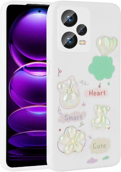 Xiaomi Redmi Note 12 Pro Plus 5g Için Uyumlu Kılıf Kabartma Figürlü Parlak Toys Silikon Kapak