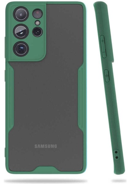 Samsung Galaxy S21 Ultra Cep Telefonu Için Kılıf Kamera Korumalı Parfe Kapak