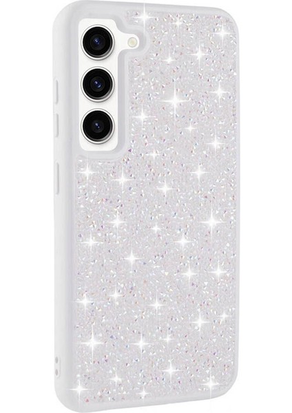 Samsung Galaxy S23 Için Uyumlu Kılıf Parlak Taşlı Tasarım Pırlanta Kapak