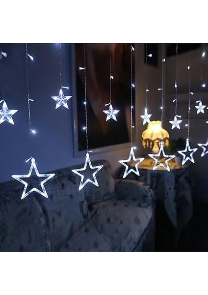 138 LED Beyaz Yılbaşı Yıldızlı Işık Usb'li 3 Metre modelleri