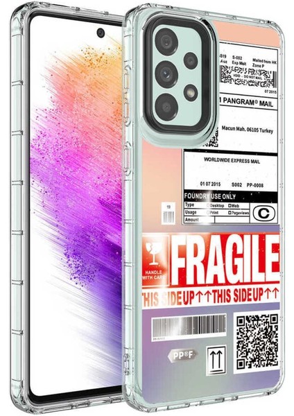 Samsung Galaxy A23 Için Uyumlu Kılıf Kamera Çıkıntılı Renkli Desenli Sert Silikon Korn Kapak