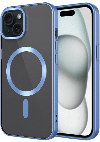 Apple iPhone 15 Telefonu Için Uyumlu Kılıf Magsafe Wireless Kablosuz Şarj Özellikli Mat Setro Kapak