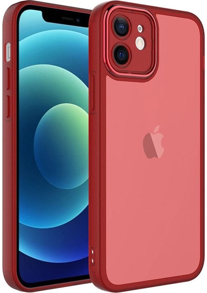 iPhone 12 Için Uyumlu Kılıf Kamera Korumalı Sert Pc Malzeme Transparan Post Kapak