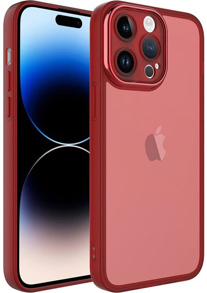 iPhone 14 Pro Max Için Uyumlu Kılıf Kamera Korumalı Sert Pc Malzeme Transparan Post Kapak