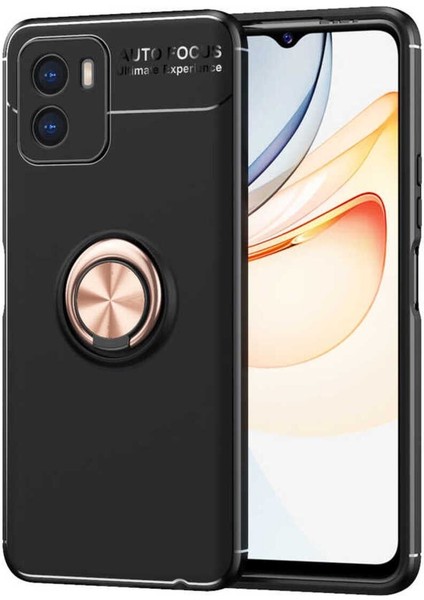 Vivo Y15S Için Uyumlu Kılıf Dönebilen Standlı Olabilen Yüzüklü Renkli Ravel Kapak