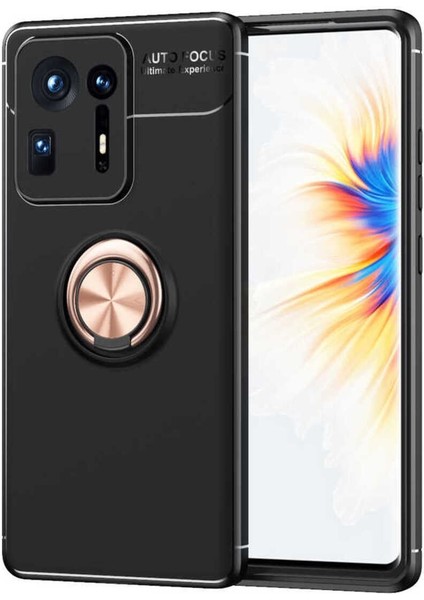 Xiaomi Mi Mix 4 Için Uyumlu Kılıf Dönebilen Standlı Olabilen Yüzüklü Renkli Ravel Kapak
