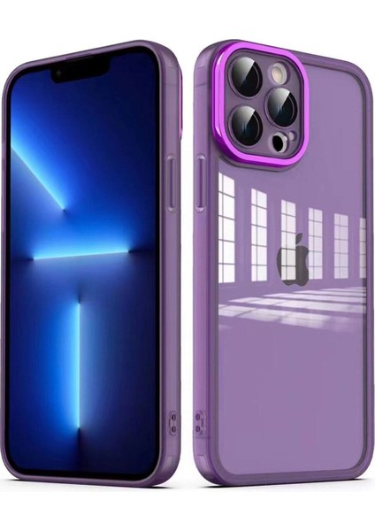 iPhone 12 Pro Için Uyumlu Kılıf Kamera Korumalı Sert Pc Malzeme Transparan Post Kapak