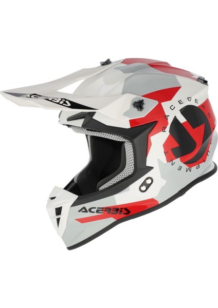 Lınear Kask 2206 Gri Kırmızı