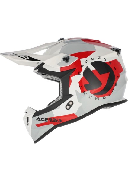 Lınear Kask 2206 Gri Kırmızı