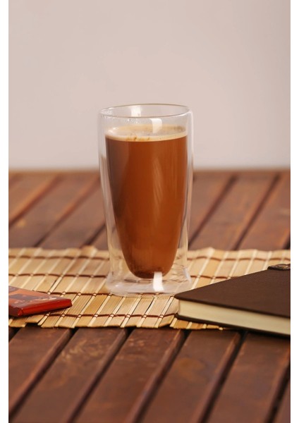 Blanca - 4 Adet Çift Cidarlı Latte Macchiato Bardağı