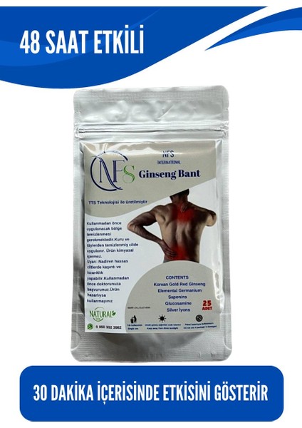 Ginseng Bant 25 Adet 2 Paket