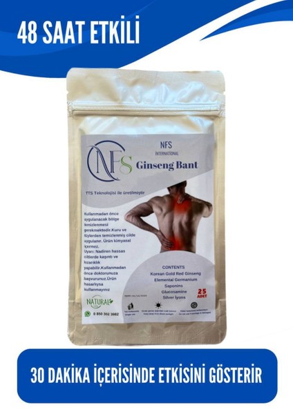 Ginseng Bant 25 Adet 2 Paket