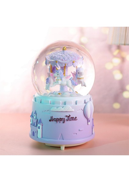 Atlı Karınca Büyük Boy Müzikli Işıklı Püskürtmeli Kar Küresi