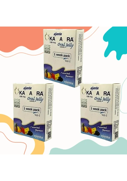 KAMAGRA100 Jel 7'li 3 Paket Hindistan Menşeili Yurtdışı Ithal 100 Mg Jelly KAMAGRA100 Vol 1 Oral Jel