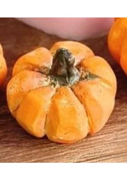 3,2 cm Mini Minyatür Bal Kabağı Kabak Silikon Kalıp K-1397, Kokulu Taş Sabun Alçı Mum Kalıbı