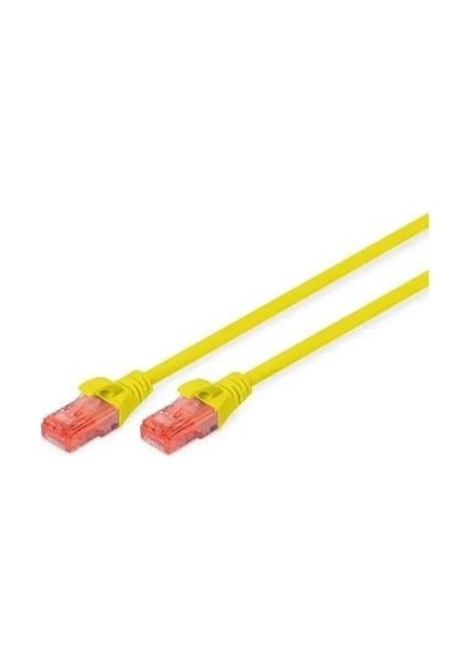 Dıgıtus 1m Cat6 Utp DK-1617-010/Y Sarı Patch Kablo (10'lu Paket)
