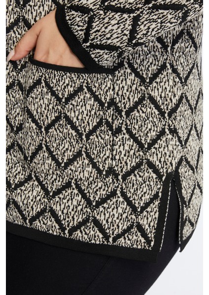 Triko Büyük Beden Kadın Düğmeli Bisiklet Yaka Kışlık Anne Kalın Hırka fırsatları