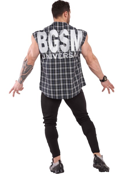 Oldschool Kolsuz Gömlek Gümüş Baskı Big Sam 5045 fırsatları