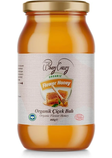 Organic Windy Valley Süzme Çiçek Balı    (500 gr)