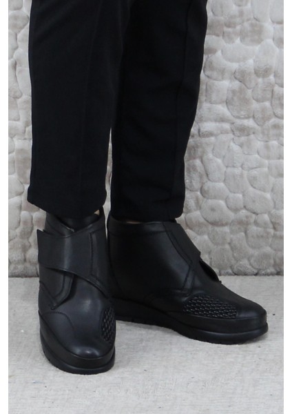 104577 Rahat 5 Nokta Kemik Çıkıntısına Özel Orijinal Ürün Deri Kadın Bot