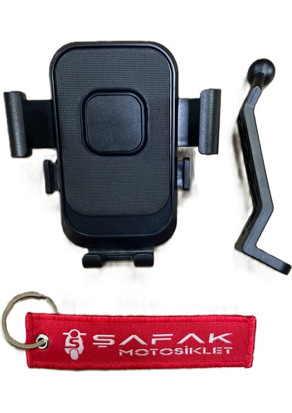 Ayna Bağlantılı Motosiklet Telefon Tutucu ()