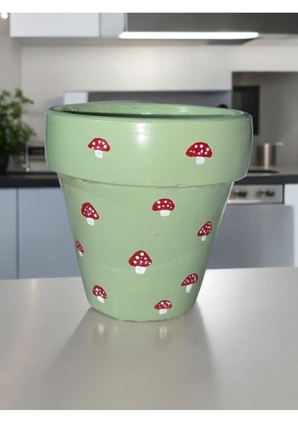 Mario Mantarı Yeşil Saksı 13 cm fiyatları