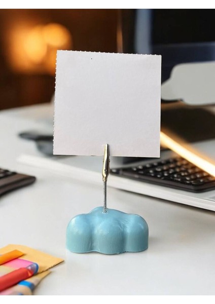 Tatlı Mavi Bulut Temalı Fotoğraf Not Tutacak Hediyelik Ofis Masası Hediyelik fiyatları