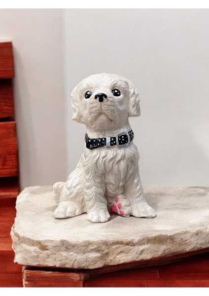 Kişiselleştirilebilir Golden Retriever Köpek Biblosu Simli Sedef Tüyler fiyatları