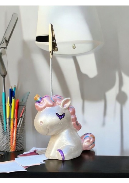 Sevimli Sedef Unicorn Fotoğraf Not Tuacağı Hediyelik Not Tutucu indirimleri