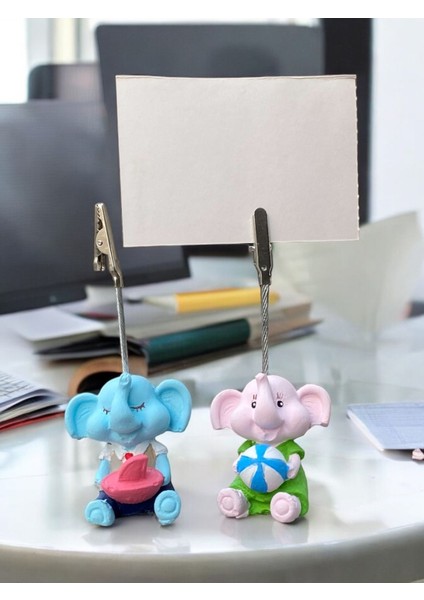 Minik Tatlı Kawaii Yavru Tatilci Filler Fotoğraf Not Tutacağı Ofis Masası Hediye Tutucu Tutacakti fırsatları