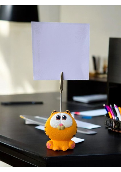 Tembel Sarı Kedi Fotoğraf Not Tutacağı Ofis Masası Hediyelik Tutucu fırsatları