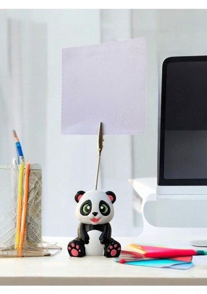 Sevimli Mutlu Panda Fotoğraf Not Tutacağı Hediyelik Not Tutucu