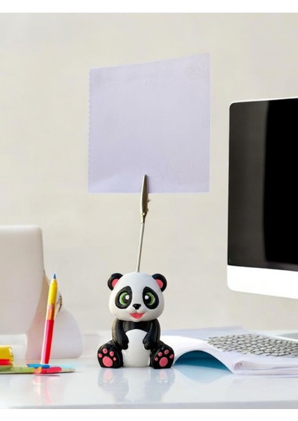 Sevimli Mutlu Panda Fotoğraf Not Tutacağı Hediyelik Not Tutucu