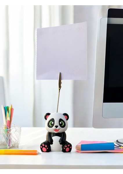 Sevimli Mutlu Panda Fotoğraf Not Tutacağı Hediyelik Not Tutucu