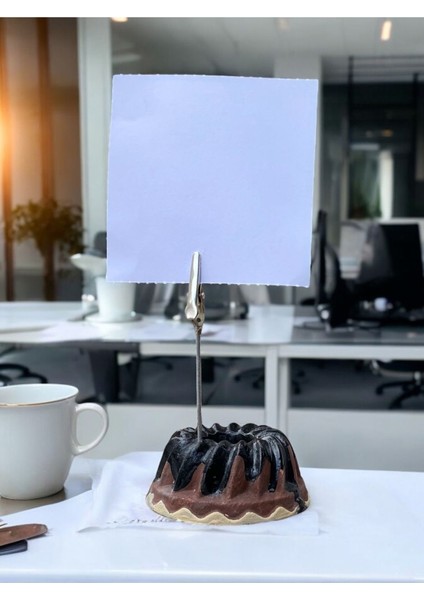 Dilimli Çikolatalı Kek Temalı Fotoğraf Not Tutacağı