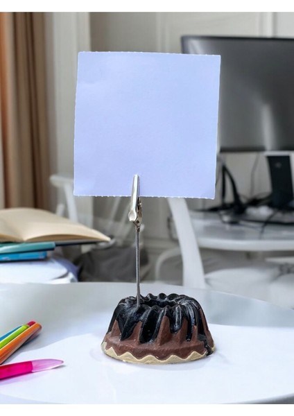 Dilimli Çikolatalı Kek Temalı Fotoğraf Not Tutacağı