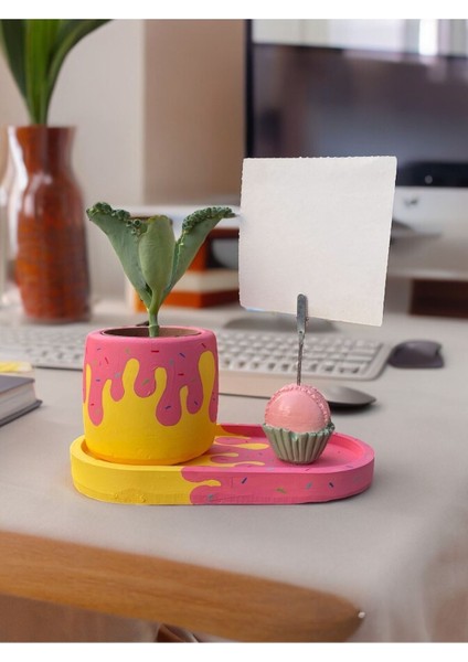 Donut Temalı Makaron Fotoğraf - Not Tutucu Hediyelik Set fiyatları