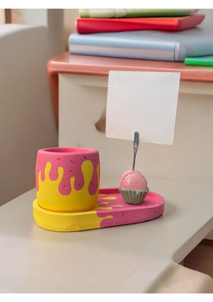 Donut Temalı Makaron Fotoğraf - Not Tutucu Hediyelik Set indirimleri