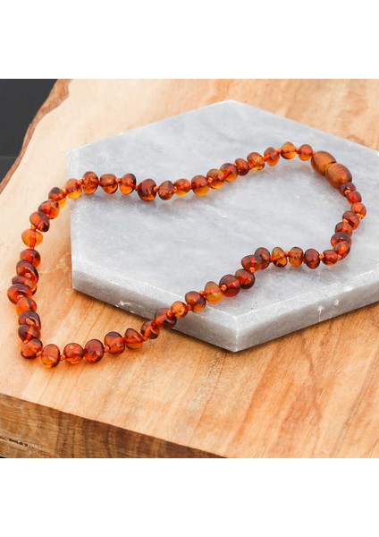 Bebek Damla Kehribar Diş Kolye fırsatları