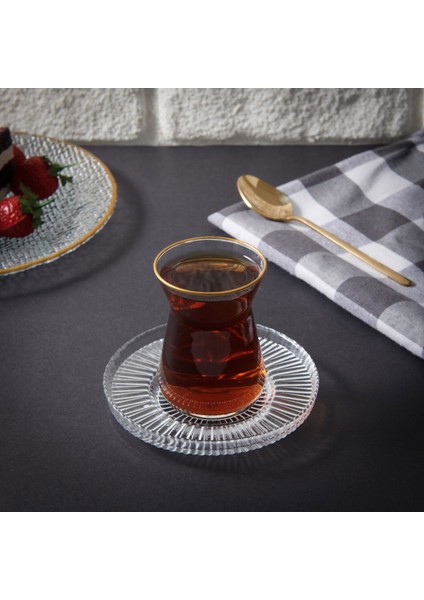 Ipek Riva 14645 Cam Çay Tabağı