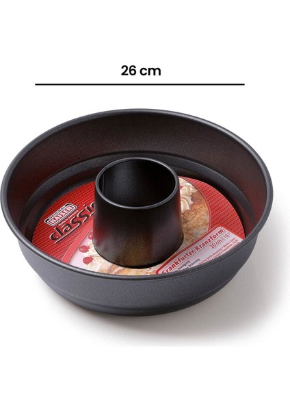Borulu Kek Kalıbı - Siyah - 26 cm modelleri