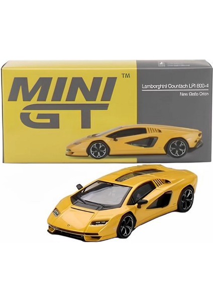 Mini Gt 1/64 Lamborghini Countach Lpı 800-4 New Giallo Orion modelleri
