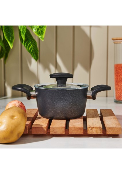 Festy Derin Tencere - Siyah - 14 cm