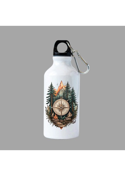 Kancalı Beyaz Su Matarası 600 ml FS11