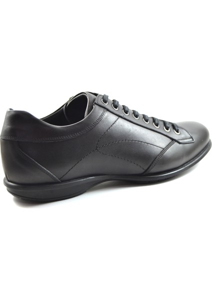 1364-2 Deri Siyah Bağlı Casual Erkek Ayakkabı fırsatları