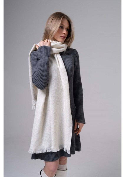 Tek Renk Düz Kaşmir %100 Viscose Krem Rengi Şal fiyatları