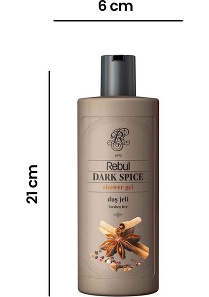 Dark Spice Duş Jeli - Kahverengi - 500 ml