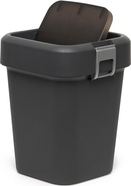 Comfort Dust Bin Siyah Çöp Kovası - 8 Lt