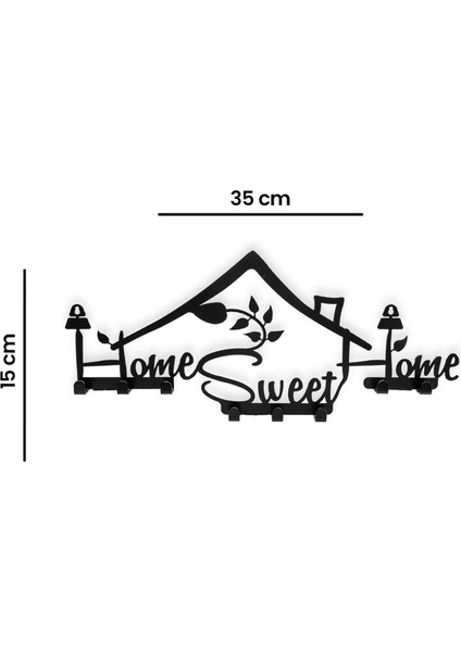 Sweet House Metal Duvar Askısı ve Anahtarlık