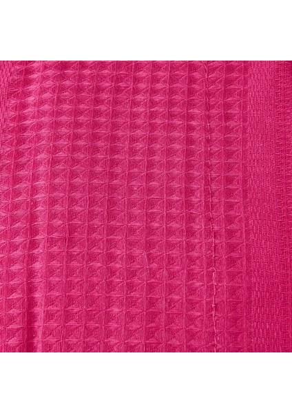 Soft Çocuk Waffle Bornoz - Pembe - 8-10 Yaş